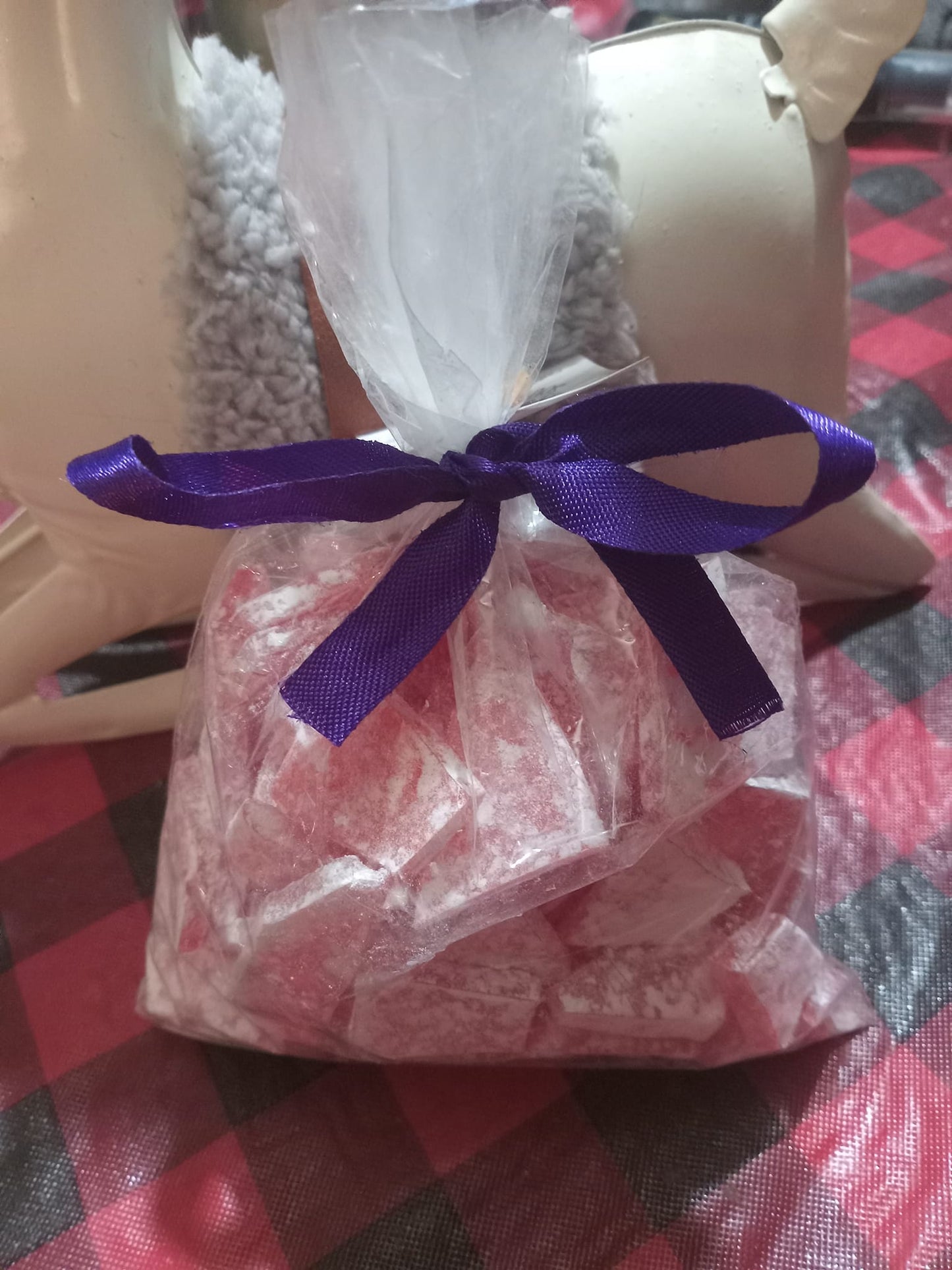 Homemade old fashioned rock candy