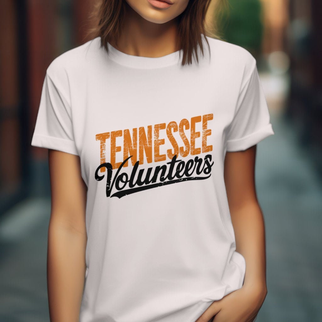 Tennessee volunteers graphic design vols football orange black vintage  sublimation dtg dtg instant digital download png