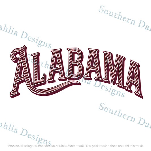 Alabama crimson tide football roll tide bama sublimation dtf dtg png digital download cricut cameo silhouette