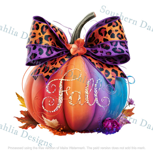 Fall Pumpkin cute design for sublimation dtf dtg paper transfer instant digital download png/svg