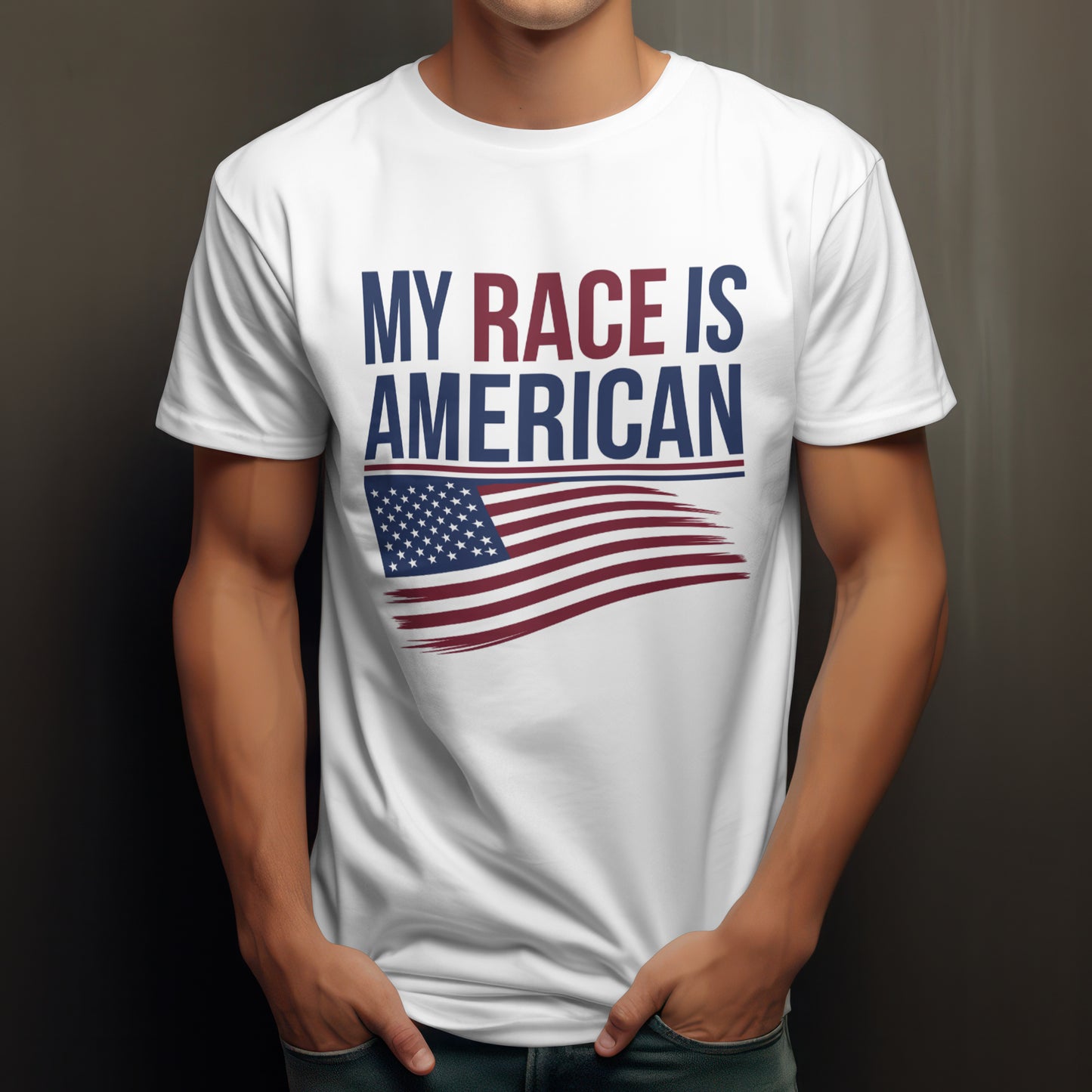 My Race is American Graphic Tee