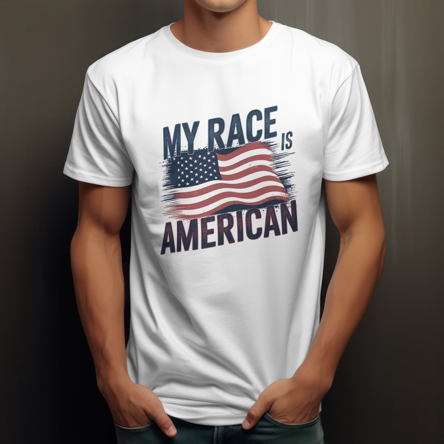 My Race is American Graphic Tee